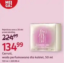 Rossmann Cerruti, woda perfumowana dla kobiet oferta