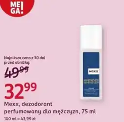 Rossmann Mexx, dezodorant perfumowany dla mężczyzn oferta