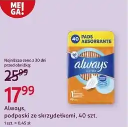 Rossmann Always, podpaski ze skrzydełkami oferta