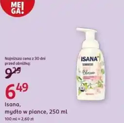 Rossmann Isana, mydło w piance oferta