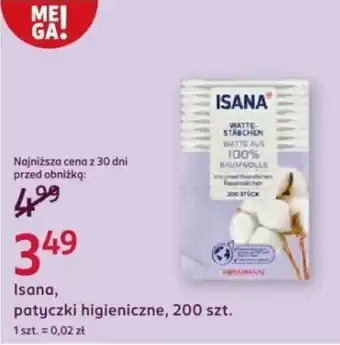 Rossmann Isana, patyczki higieniczne oferta