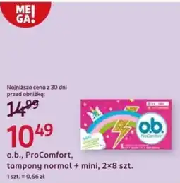 Rossmann o.b., ProComfort, tampony normal + mini oferta