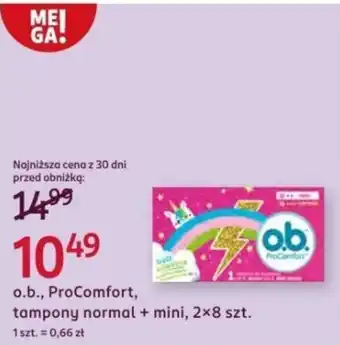 Rossmann o.b., ProComfort, tampony normal + mini oferta