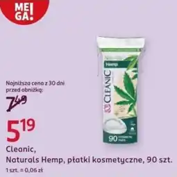 Rossmann Cleanic, Naturals Hemp, płatki kosmetyczne oferta