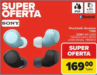 Carrefour Słuchawki douszne TWS SONY oferta