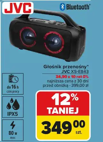 Carrefour Głośnik przenośny JVC XS-E843 oferta