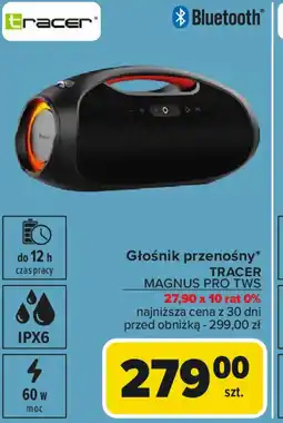 Carrefour Głośnik przenośny TRACER MAGNUS PRO TWS oferta