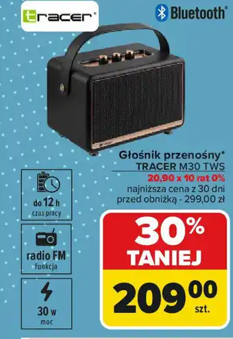 Carrefour Głośnik przenośny TRACER M30 TWS oferta