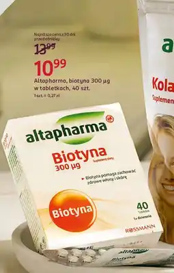 Rossmann Suplement diety biotyna Altapharma oferta