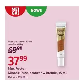 Rossmann Bronzer w kremie Max Factor Miracle Pure oferta