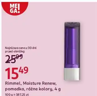 Rossmann Szminka do ust Rimmel Moisture Renew oferta