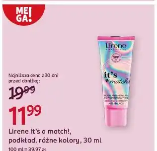 Rossmann Podkład 003 nude Lirene It's A Match! oferta