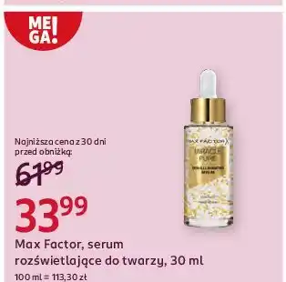 Rossmann Serum do twarzy rozświetlające Max Factor Miracle Pure oferta