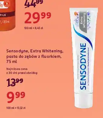 Rossmann Pasta do zębów Sensodyne Extra Whitening oferta