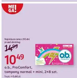 Rossmann Tampony normal + mini O.b. Procomfort oferta