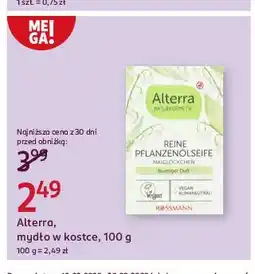 Rossmann Mydło aloe vera Alterra oferta