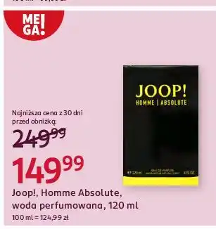 Rossmann Woda perfumowana Joop! Homme Absolute oferta