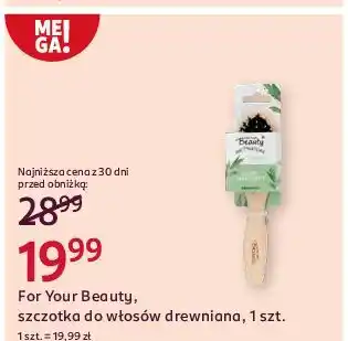 Rossmann Szczotka drewniana For Your Beauty oferta