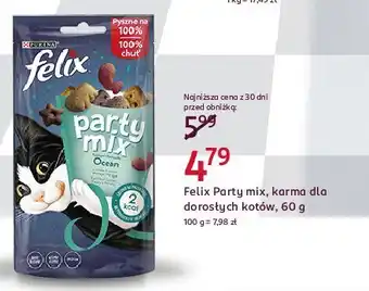 Rossmann Karma dla kotów ocean mix Purina Felix Party Mix oferta