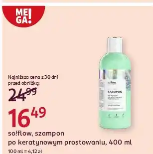 Rossmann Szampon do włosów po keratynowym prostowaniu So!Flow oferta