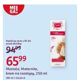 Rossmann Krem przeciw rozstępom Mustela Maternite oferta