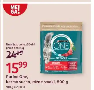 Rossmann Karma dla kota sterilcat wołowina i pszenica Purina One oferta