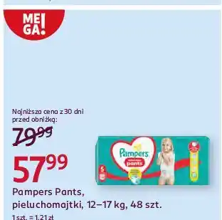 Rossmann Pieluchomajtki 5 Pampers Pants oferta