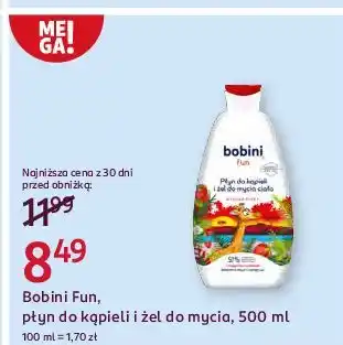 Rossmann Płyn do kąpieli i żel mycia ciała truskawka Bobini Fun oferta