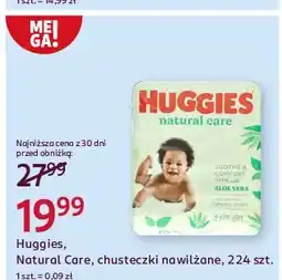 Rossmann Chusteczki nawilżane aloe vera Huggies Natural Care oferta