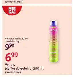 Rossmann Pianka do golenia nawilżająca Venus oferta