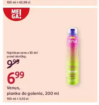 Rossmann Pianka do golenia nawilżająca Venus oferta