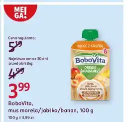 Rossmann Kaszka morela jabłko banan Bobovita oferta