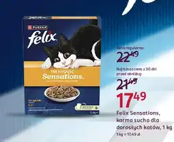 Rossmann Karma dla kota z kurczakiem Purina Felix Sensations oferta