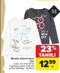 Carrefour Bluzka dziewczęca TEX oferta