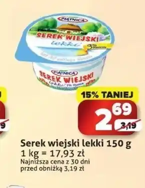 Sedal Piątnica Serek wiejski lekki 150 g oferta