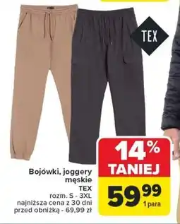 Carrefour Bojówki męskie TEX oferta