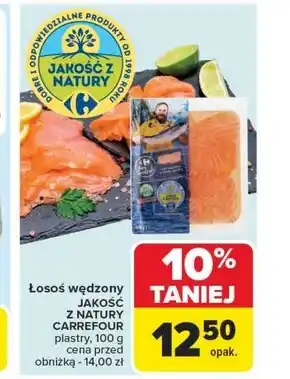 Carrefour Łosoś wędzony oferta