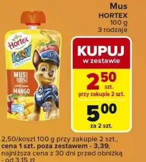 Carrefour Express Hortex Leon i Przyjaciele Mus owocowy jabłko banan mango 100 g oferta