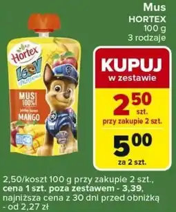 Carrefour Express Hortex Leon i Przyjaciele Mus owocowy jabłko banan mango 100 g oferta