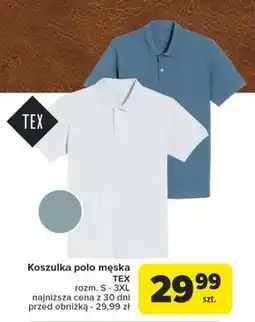 Carrefour Koszulka polo męska TEX oferta