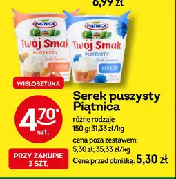 Żabka Serek puszysty naturalny Piątnica twój smak oferta