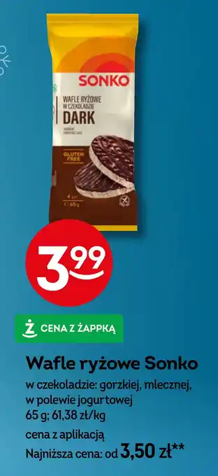 Żabka Wafle ryżowe w polewie jogurtowej Sonko oferta