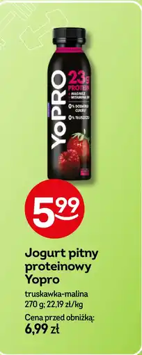 Żabka Jogurt truskawka-malina Danone yopro oferta