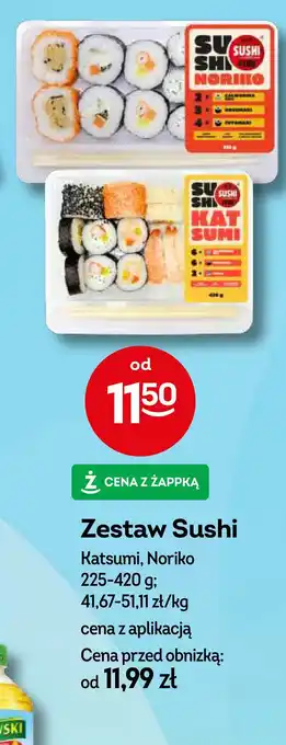 Żabka Sushi noriko Sushi 4you oferta