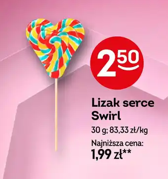 Żabka Lizak serce swirl oferta