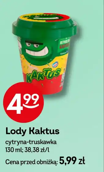 Żabka Lody cytrynowo truskawkowe Nestle kaktus oferta