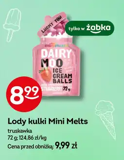 Żabka Lody mini melts strawberry oferta