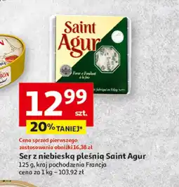 Auchan Ser pleśniowy Saint agur oferta