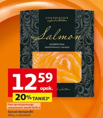 Auchan Łosoś w plastrach Connoisseur oferta