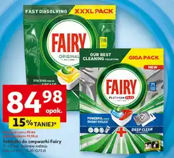 Auchan Tabletki do zmywarki Fairy oferta